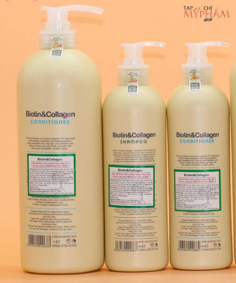 Review dầu gội Biotin Collagen trắng giúp tóc bồng bềnh suôn mượt