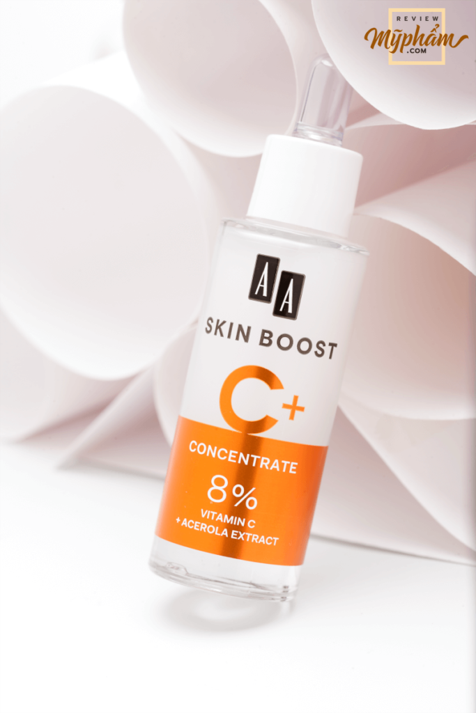 Review chi tiết serum AA Skin Boost C+ hỗ trợ dưỡng trắng và làm đều màu da của AA Cosmetics